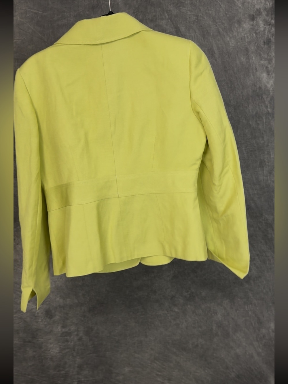 Kasper Lime Green Linen Blend Blazer Jacket Petite 8P - Picture 4 of 6